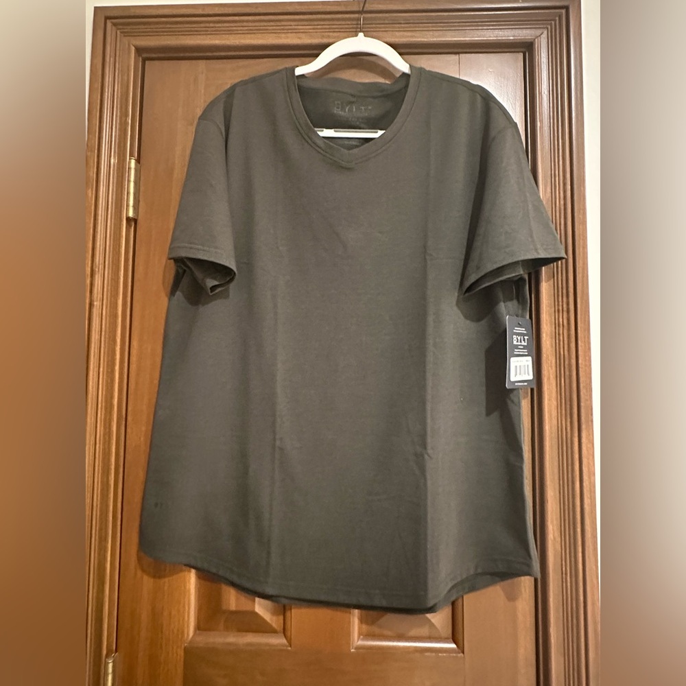 BYLT Premium Basics Short Sleeve Army Green Men's T-Shirt